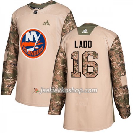 Miehille NHL New York Islanders Pelipaita Andrew Ladd 16 Adidas 2017-2018 Camo Veterans Day Practice Authentic